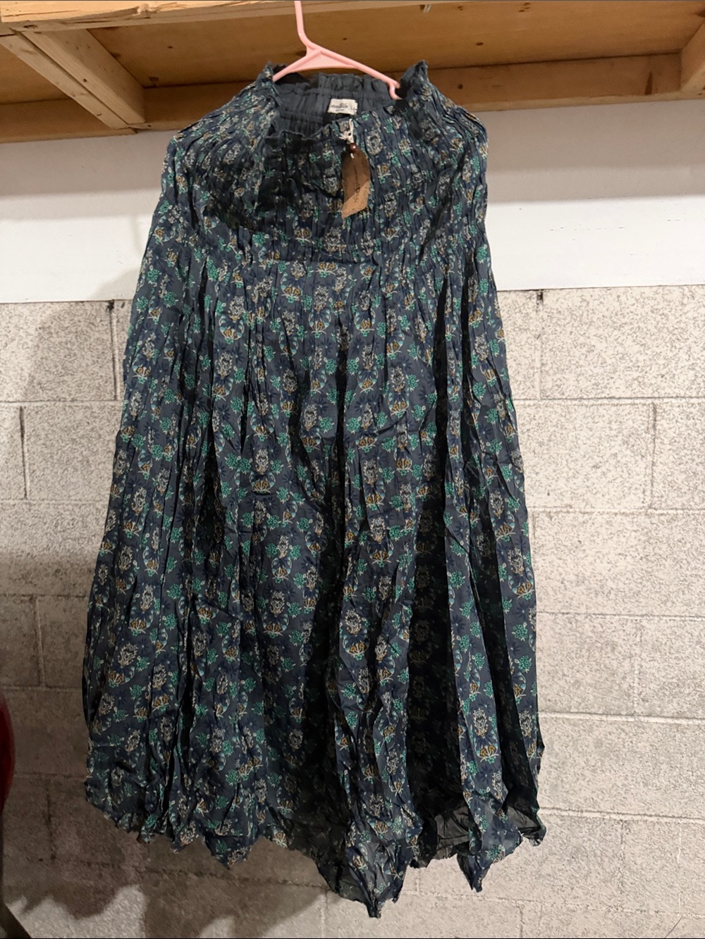 NATURAL LIFE Dark Navy Floral Maxi Skirt